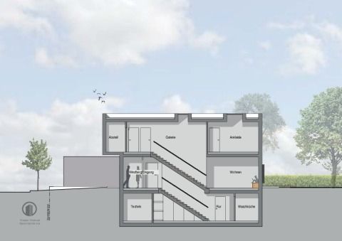W6 Neubau Eines Wohnhauses Mit Garage In Munchen Denning Ais
